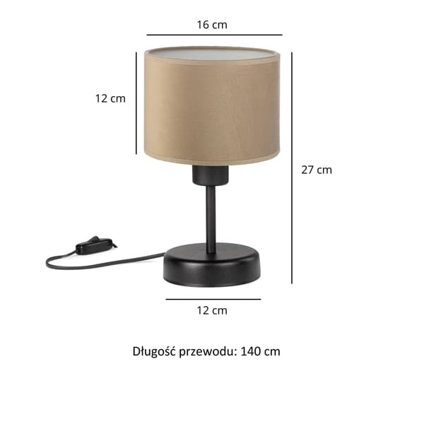 Tornado AMRUB lampe, fløjlscappuccino