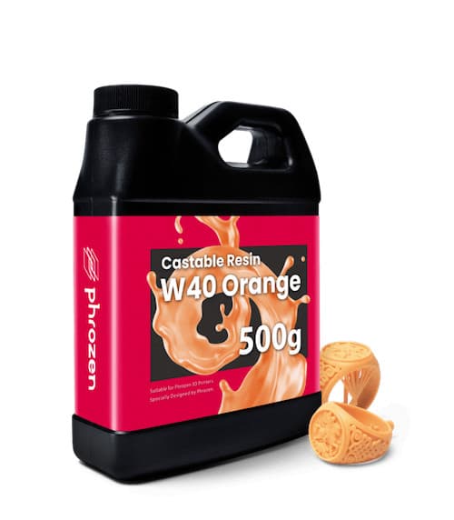 Phrozen Castable W40 Orange 3D-printerharpiks 500 g