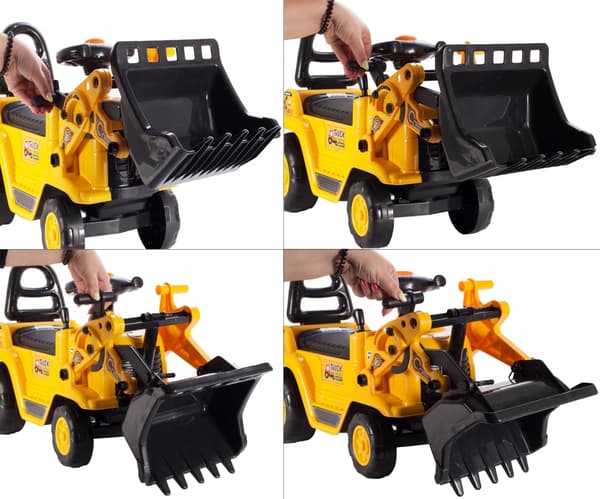 Åkbar bulldozer med potta