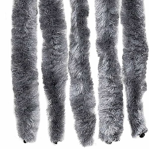 vidaXL Flugnät, Silver, 56x200 cm, Chenille