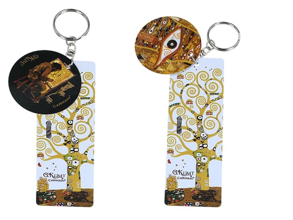 Carmani, väskberlock/nyckelring - Klimt/Livets träd