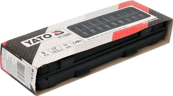 YATO 9-delt slagnøglesæt YT-10681