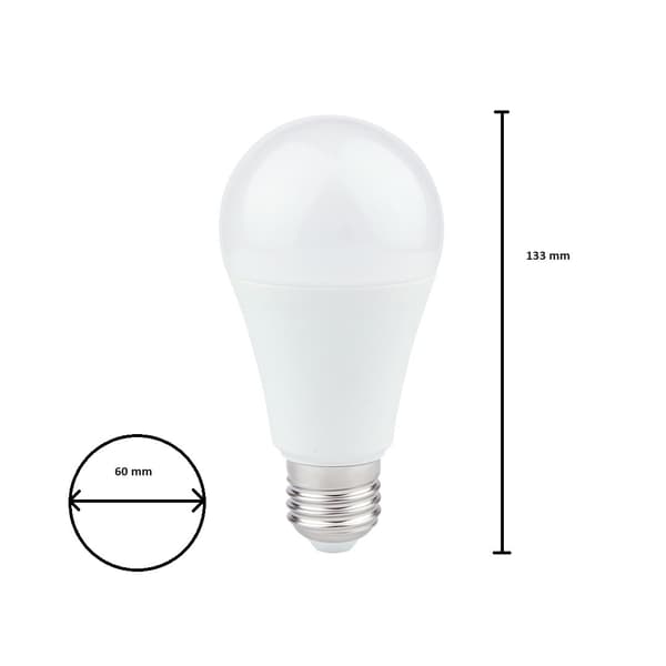 LED-lampa 15W E27 A60 Varm 3000K