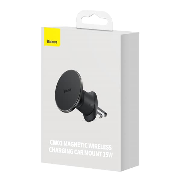 iPhone bilholder med 15W induktiv oplader til luftventil - sort