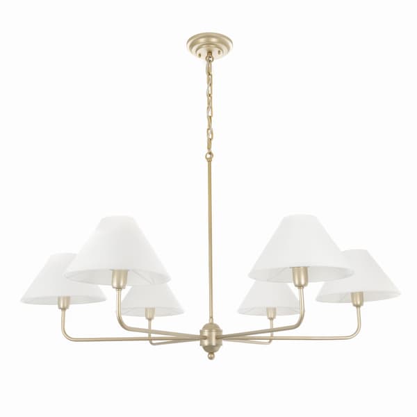 CLASSY PLUS Guld LINEN Lysekrone - smal