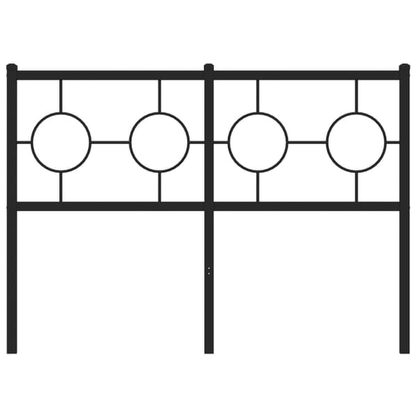 vidaXL metalsengegavl sort 120 cm