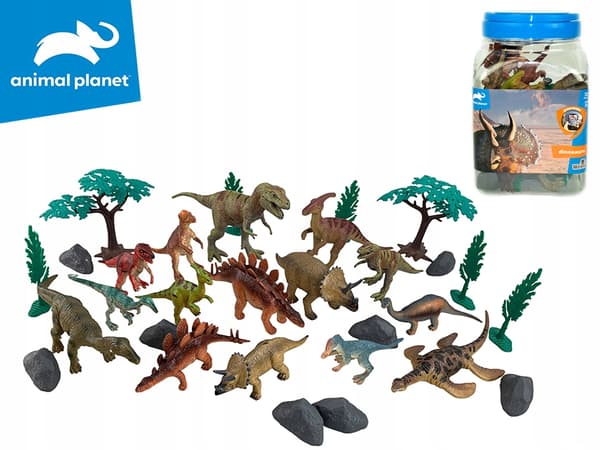 DINOSAURIER 30 BITAR I BURK 14X14X21 CM 4541