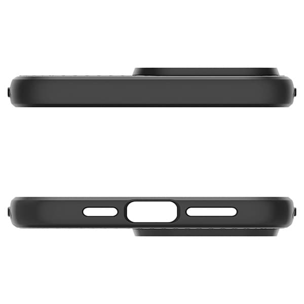 Spigen Liquid Air-cover til iPhone 15 Pro Max, matsort