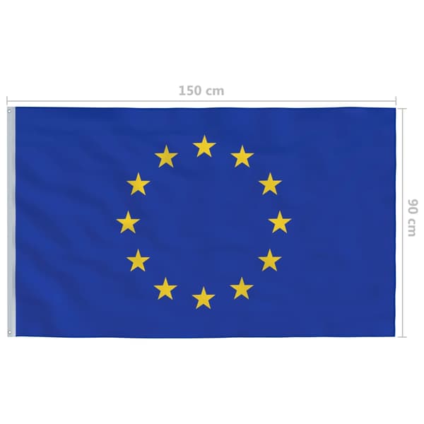 vidaXL Europas flag 90 x 150 cm