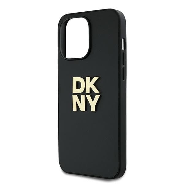 DKNY Wrist Strap Stock Logo-cover til iPhone 14 Pro, sort