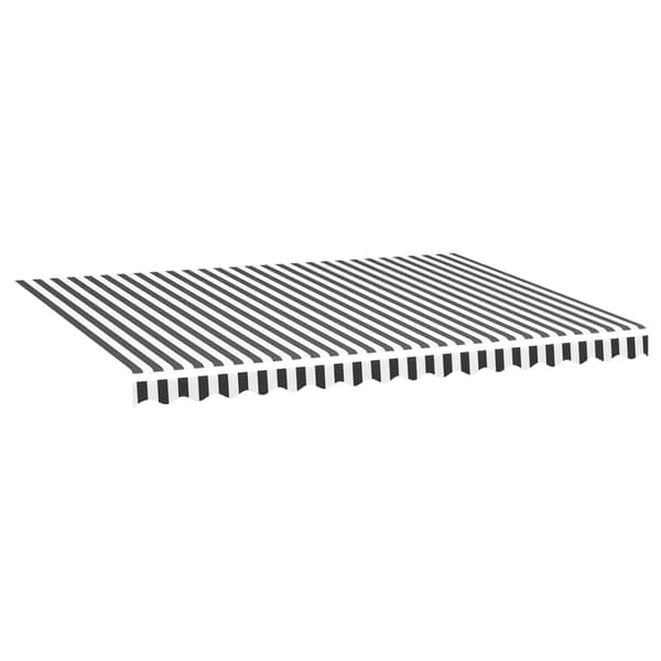 vidaXL Markistyg antracit/vit 4x3 m