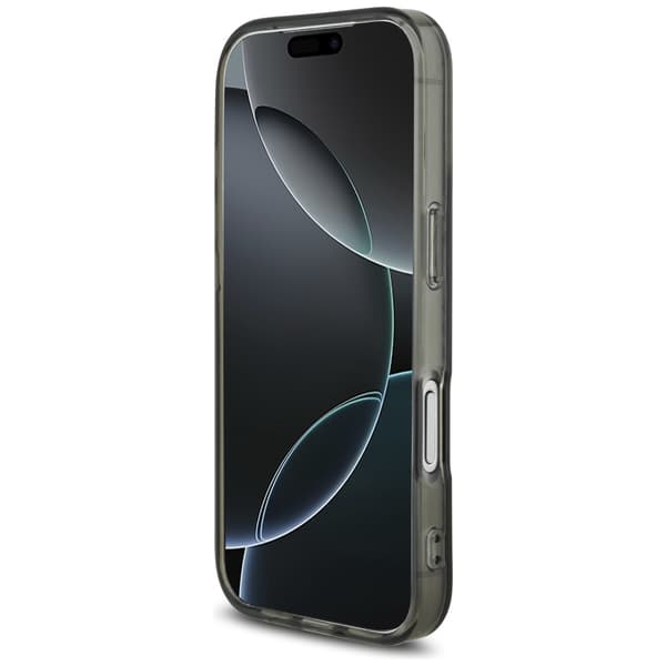 AMG Dobbeltlags Transparent Smocked MagSafe-cover til iPhone 17 Pro Sort