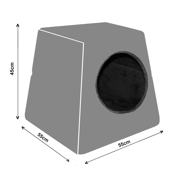 Hunde-/kattehus 2i1 Breza L 55x55