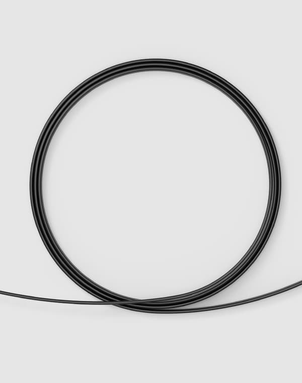 Flad patchkabel UTP RJ45 Cat 6 1000Mbps netværkskabel 2m sort