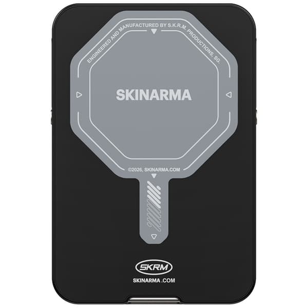 Skinarma Vektor Magnetisk Smart Stand Pung Sort
