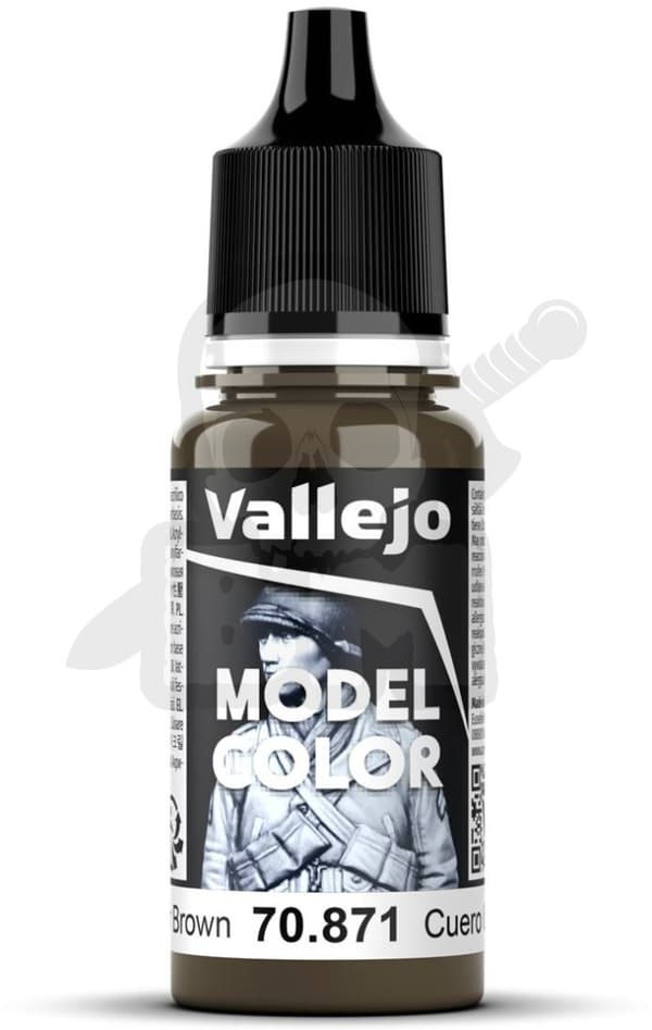 VALL-70871 Modelfarve 17ml Læder Brun