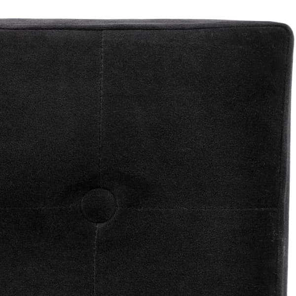 Adaline Sort quiltet puf 38x38 cm