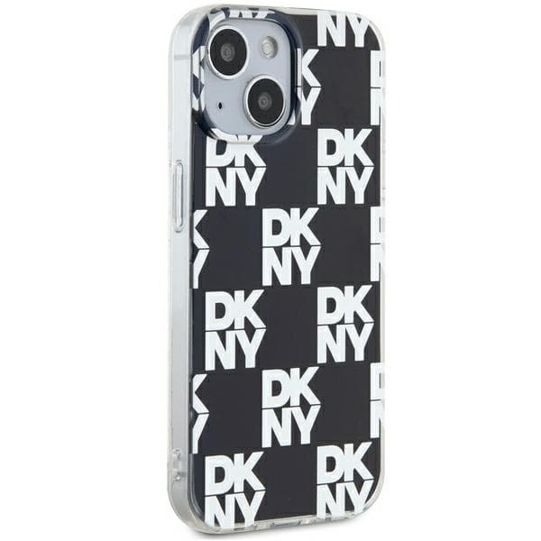 DKNY DKHCP15MHDLCEK iPhone 15 Plus /14 Plus 6,7" sort/sort hårdt cover IML Ternet Mono Mønster