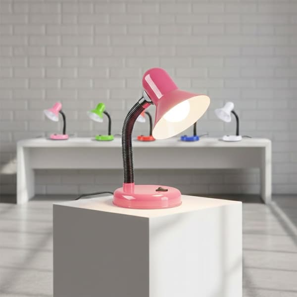 Mentor lyserød skrivebordslampe 1xE27