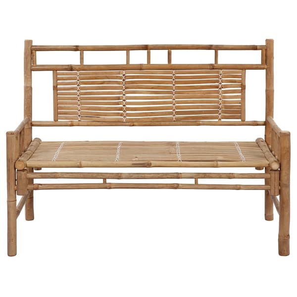 vidaXL Puutarhapenkki tyynyllä 120 cm bambu