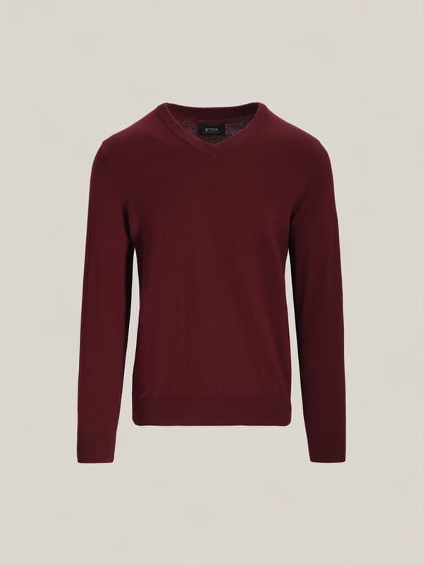 Bordeauxrød sweater Peaston L