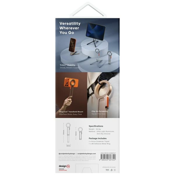 UNIQ Arcus TriPod -magneettiteline, samppanja