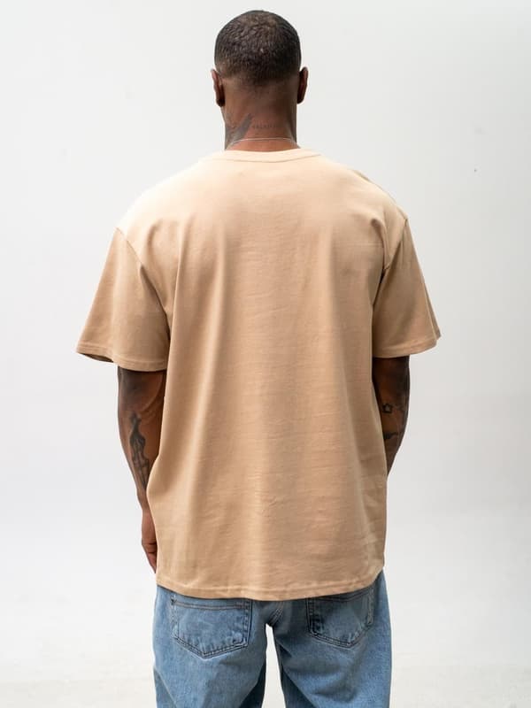 Oversize T-shirt til mænd Beige Smølferne Pixel Clapper L