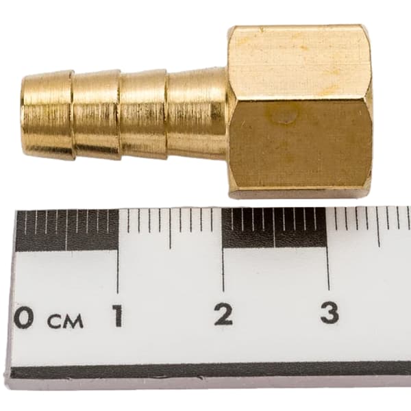 ROCKFORCE PNEUMATIC forbindelse, indvendig gevind 1/4" HERRINGBONE 8mm 2 stk + klemmer