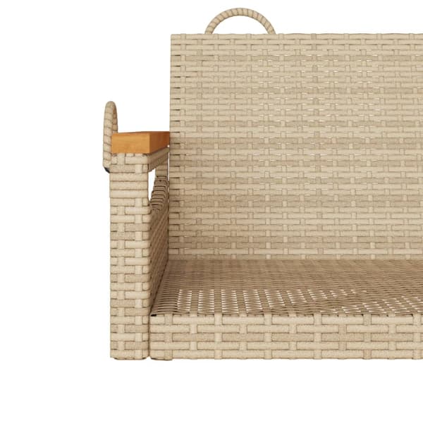 vidaXL Keinutuoli, beige, 63x62x40 cm, polyrottinki