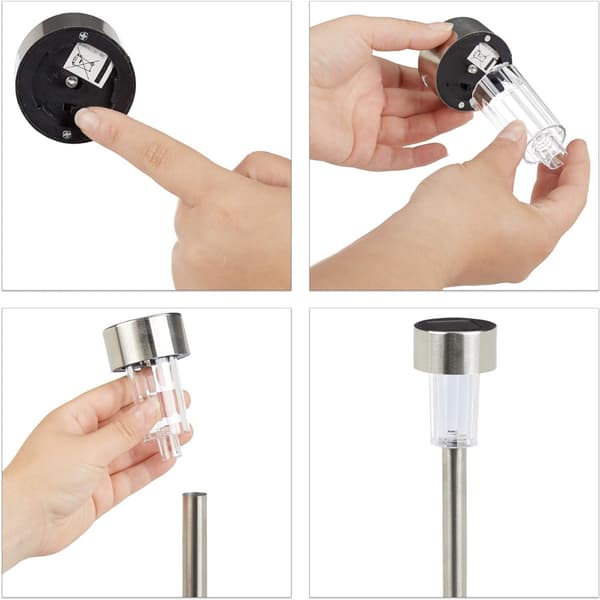 SOL0625 SOLKELAMPE HAVE LAMPE LED INOX