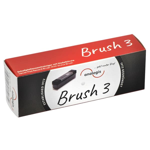 BRUSH 3 ANALOGIS Fløjlsbørste til rengøring af plader