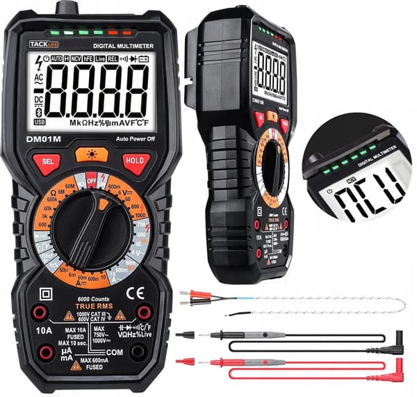 Tacklife DM01 digitalt multimeter