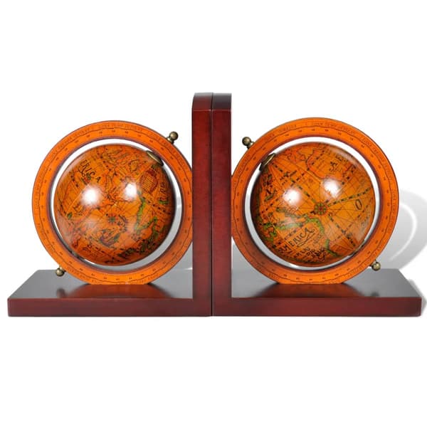 vidaXL Globe bogstøtter, 2 stk.
