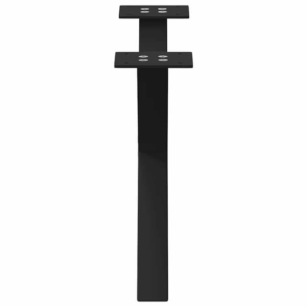 vidaXL sofabordsben, 2 stk., sort, 50x(30-31) cm, stål