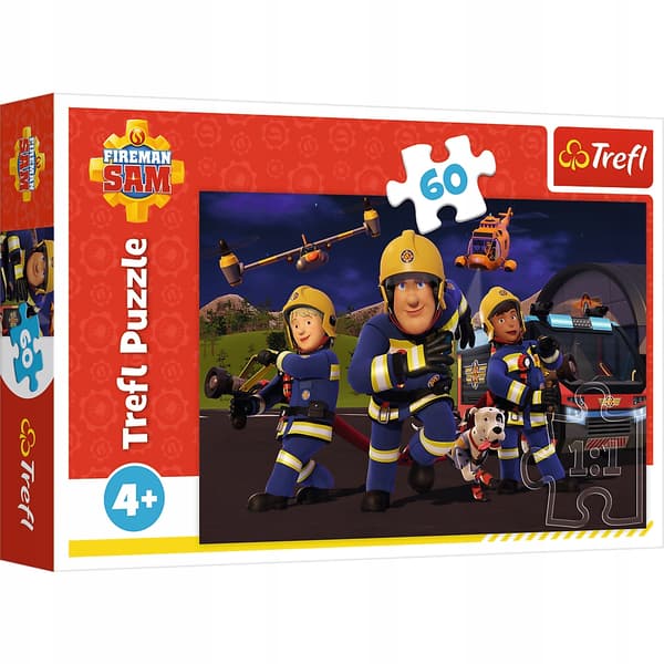 Brandmand Sam 60 cm figur i uniform