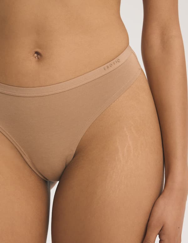 PEGGY stringtrosor 3-pack Esotiq | svart, creme, beige M