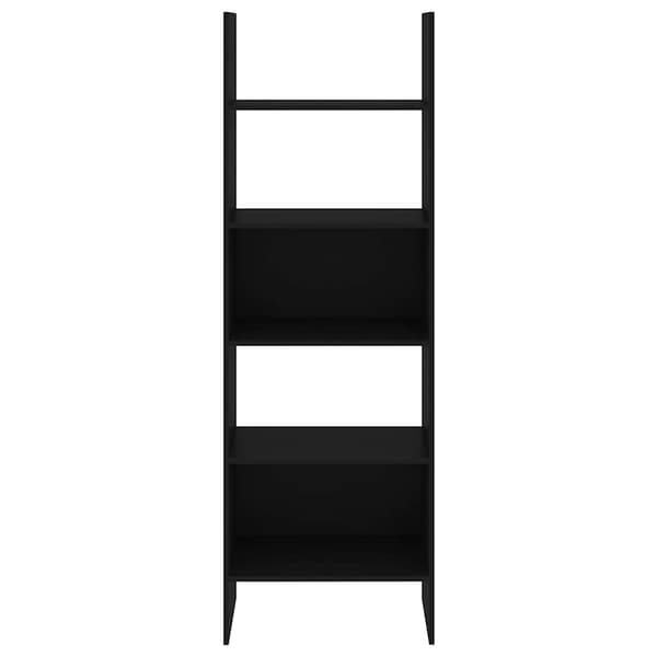 vidaXL reol sort 60x35x180 cm spånplade