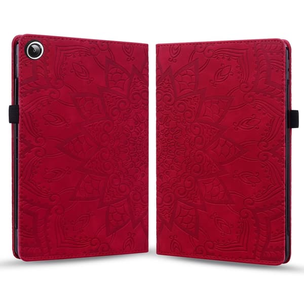 Flip-etui til Lenovo Tab M11, blomst, rød