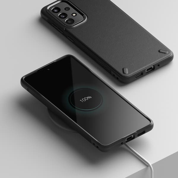 Holdbart og fleksibelt Galaxy A73 Onyx sort cover
