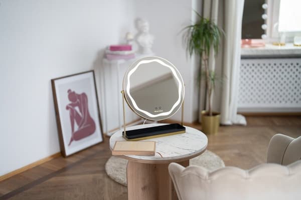 Beautifly Rund LED Sminkspegel