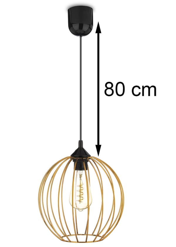 New York Bubble pendellampa 23cm koppar