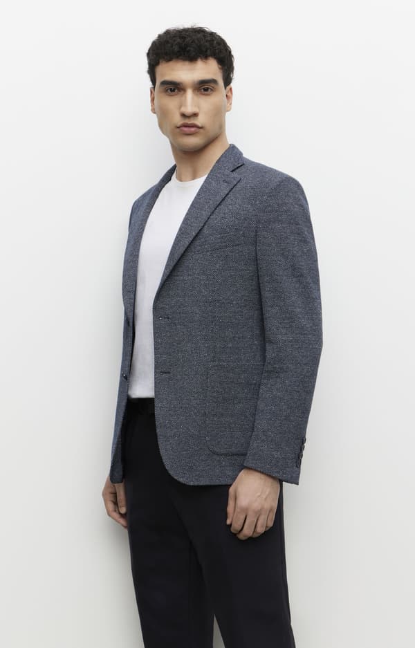 Slimfit hørjakke 98