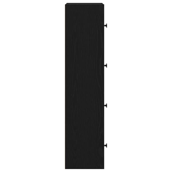 vidaXL bogreol sort egetræ 40x24x102 cm
