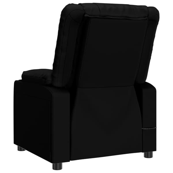 vidaXL massagestol, sort, kunstlæder