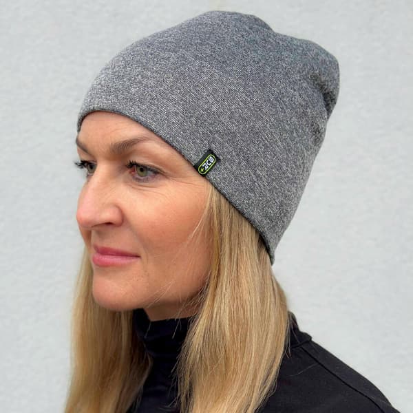 Varm sportmössa i grafitbomull, unisex, för vår/höst