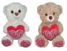 Bamse med hjerte 25 cm MIX