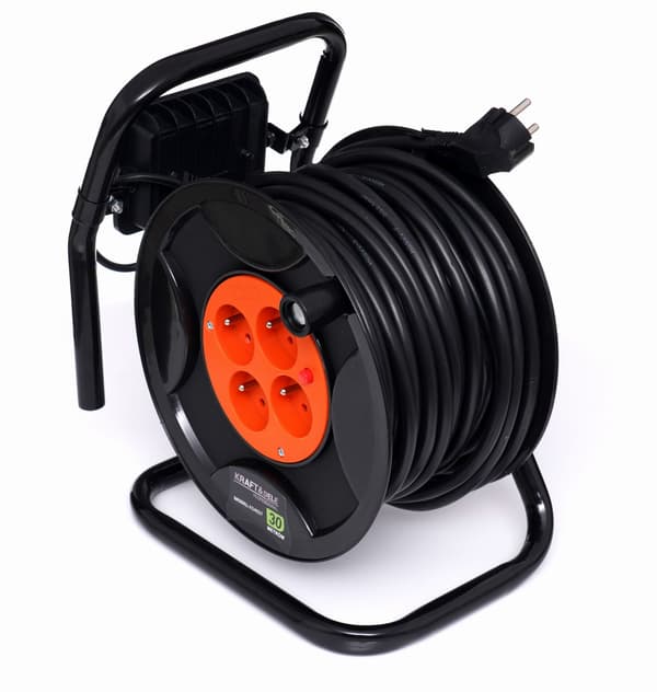 30M forlængerkabelrulle + LED KD4037