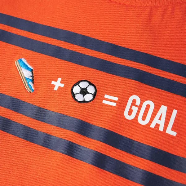 Barn-T-shirt, mörkorange, 140