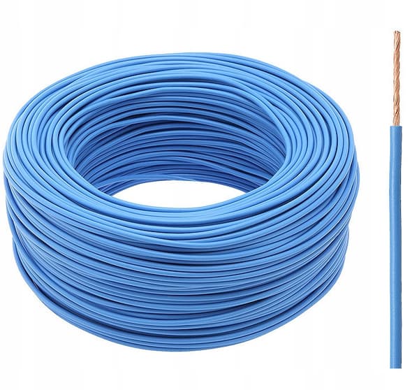 El-kabel LGY 1x2,5 blå 10m