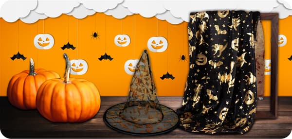 Baba Yaga Halloween kostume kappe med hat 80 cm